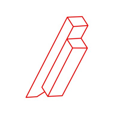 İmkânsız optik illüzyon şekilleri. Optik sanat objeleri. Logo. Gerçek dışı geometrik. İmkansız rakamlar. Satır sanatı. 