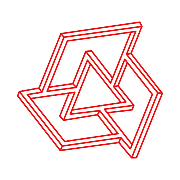 Optik illüzyon şekilleri. Logo. İmkansız nesneler. Optik sanat figürleri. Çizgi çalışması. Geometri. 