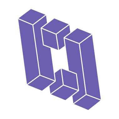 İllüzyon şekilleri. Üç boyutlu geometri. Optik illüzyon figürleri. Kutsal geometri. 