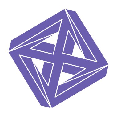 İllüzyon şekilleri. Üç boyutlu geometri. Optik illüzyon figürleri. Kutsal geometri. 