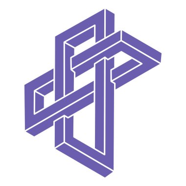 İllüzyon şekilleri. Üç boyutlu geometri. Optik illüzyon figürleri. Kutsal geometri.