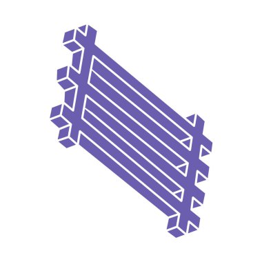 Optik illüzyon logosu. İmkansız vektörü şekillendirir. Optik sanat objeleri. Geometrik şekiller. Escher paradoksu.