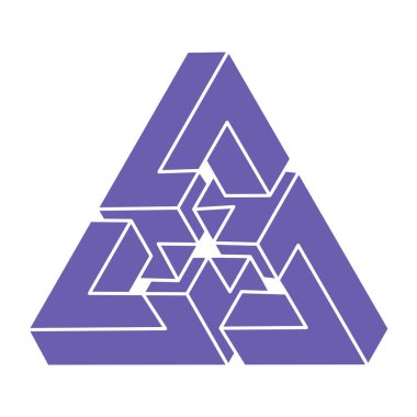 İllüzyon şekilleri. Üç boyutlu geometri. Optik illüzyon figürleri. Kutsal geometri.