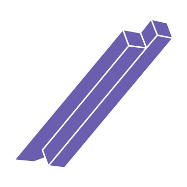 İmkansız şekiller, optik illüzyon logosu, vektör. Optik sanat objeleri. Geometrik şekiller.