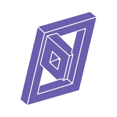 İllüzyon şekilleri. Üç boyutlu geometri. Optik illüzyon figürleri. Kutsal geometri.