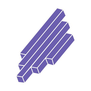 İmkansız şekiller, optik yanılsama figürleri, vektör. Escher paradoksu. Optik sanat objeleri. Geometri modern logosu.