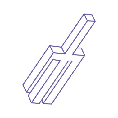 İmkansız şekil, optik illüzyon, vektör. Optik sanat yeşil nesneleri. Logo. Geometrik şekil.