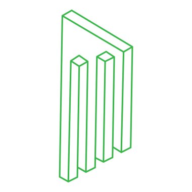 İmkânsız optik illüzyon şekilleri. Logo. Optik sanat objeleri. İmkansız rakamlar. Çizgi çalışması. Gerçekdışı geometrik nesne. 