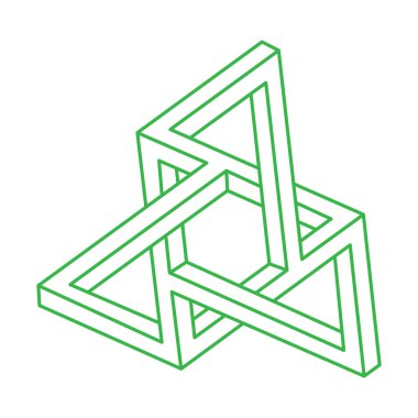 İllüzyon şekilleri. Üç boyutlu geometri. Optik illüzyon figürleri. Kutsal geometri. 