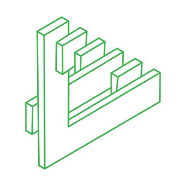 İmkânsız optik illüzyon şekilleri. Optik sanat objeleri. Logo. İmkansız rakamlar. Escher tarzı. Geometri. 