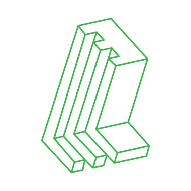 İmkânsız optik illüzyon şekli. Optik sanat objeleri. İmkansız rakamlar. Logo. Kutsal geometri. 