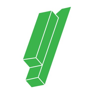 İmkansız şekiller, optik yanılsama, vektör. Optik sanat objesi. Logo. Geometrik şekil. 