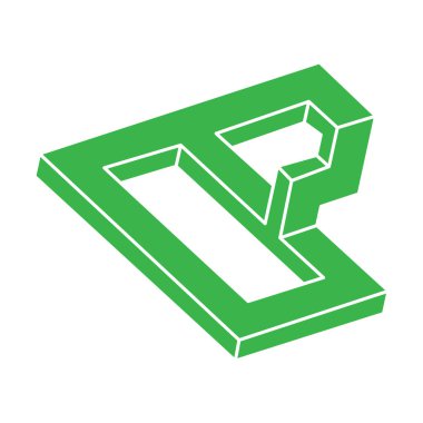 Optik yanılsama. İmkansız şekiller. Kutsal geometri figürleri. Soyut sonsuz geometrik nesneler. İmkansız sonsuz özet. Optik sanat. Beyaz arkaplanda imkansız geometri şekli.