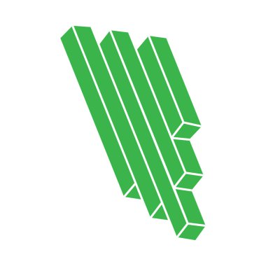 İmkansız bir şekil. Logo. Kutsal geometri figürü. Optik yanılsama. Soyut sonsuz geometrik nesne. İmkansız sonsuz özet. Çizgi çalışması. Optik sanat. Beyaz arkaplanda imkansız geometri şekli.