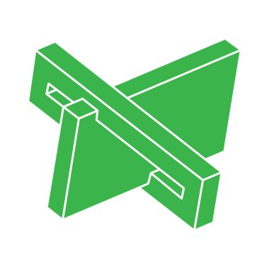 İllüzyon şekilleri. 3 boyutlu geometri logosu. Optik illüzyon figürü. Kutsal geometri. 