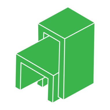 Optik yanılsama objeleri. Kutsal geometrik figür. Optik sanat. İmkansız şekiller. Logo. 