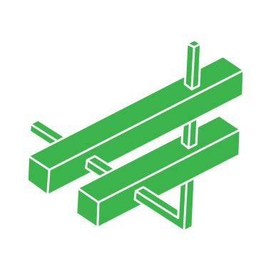 İmkânsız optik illüzyon şekilleri. Logo. Optik sanat objeleri. İmkansız rakamlar. Çizgi çalışması. Gerçekdışı geometrik nesne. 