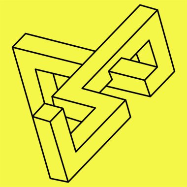 İmkansız bir şekil. Kutsal geometri. Optik yanılsama. 