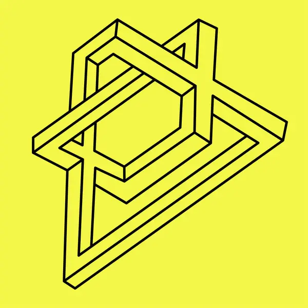 Geometrik şekil. Minimalist modern form. Soyut logo sembolü. Modern geometrik simge. 