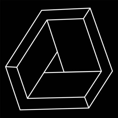 İmkansız şekiller. Web tasarım elemanları. Optik yanılsama objeleri. Çizgi tasarımı. Geometrik şekiller. İşlem sanatı. 