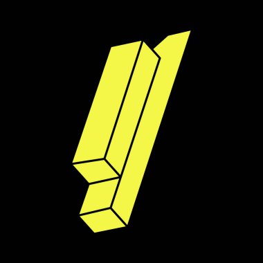 Optik illüzyon şekilleri. Optik sanat objesi. Escher paradoksu. İmkansız rakamlar. Kutsal geometri. 