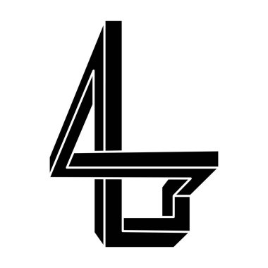 İmkânsız optik illüzyon şekli. Optik sanat objesi. İmkansız bir rakam. Kutsal geometri. 