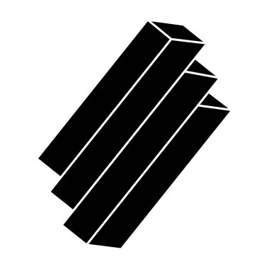 İmkansız bir nesne. Gerçek dışı geometrik figür. Optik illüzyon şekli. 3d vektör illüstrasyonu. Optik sanat. 