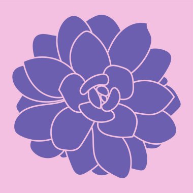 Sulu bir siluet. Çöl çiçeği skeci. Ana hatlı çizim tesisi. Lezzetli karalama stili. Desen logosu. 