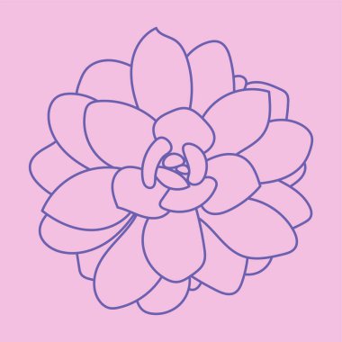 Logo tasarımı. Sulu bir siluet. Çöl çiçeği skeci. Ana hatlı çizim tesisi. Lezzetli karalama stili. Botanik Desen. 