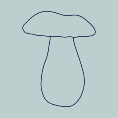 Mantar deseni. El çizimi çizim. 