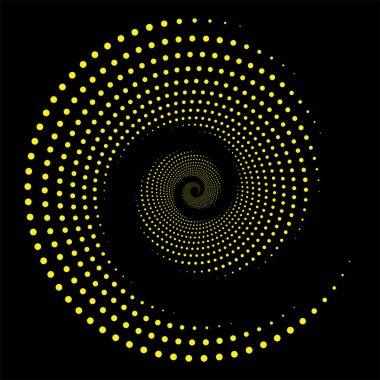 Arkaplanda spiral noktalar tasarla. Soyut arkaplan. Optik sanat. 