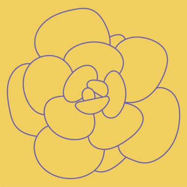 Sulu bir siluet. Çöl çiçeği skeci. Ana hatlı çizim tesisi. Lezzetli karalama tarzı logo. Desen. 