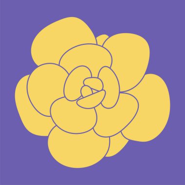 Lezzetli bir çiçek. Tasarım elementi. 