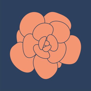 Kek sulu çiçek. Parmak izleri ve tasarımlar için çöl çiçeği. Modern duvar kağıdı.