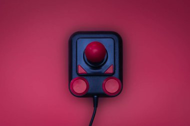 Retro gaming joystick controller isolated  clipart