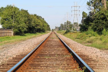 Houston, Teksas 'taki tren yolu.