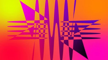 Animasyon Zig Zag arka planı gradyan etkisi, 4k animasyon.