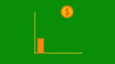 Aşağı doğru hareket eden çubuk çizelgesi düşme grafiği oku dalgalı eğilimleri gösterir Tickers Değişiklik Arkaplan azalması yeşil ekran krom tuşunda iş kayıpları endeksi kolaylıkla kullanılabilir.