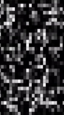 Televizyon çubukları dikey soyut geometrik desenli gri ve beyaz kareli siyah arkaplan. Arkaplan, grafik tasarım projeleri ve modern kavramlar için ideal.