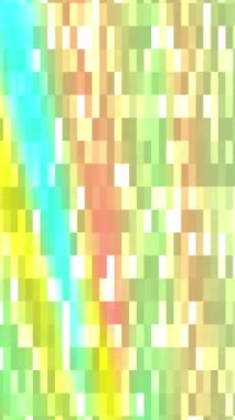 Televizyon gökkuşağı dikey. Pastel kare bloklar grafik tasarım projelerinde arkaplan, tasarım elemanları ve soyut kavramlar için uygun canlı bir gökkuşağı deseni oluşturur.