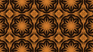 Mandala Brown tekstil, duvar kağıdı, arkaplan ve yapıştırıcı görünümlü ambalaj malzemeleri için uygun dikişsiz tasarım için geometrik deseni tekrarlıyor.