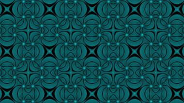Siyah kumaş üzerindeki Mandala Turkuaz Teal çiçek deseni çarpıcı bir elemente ihtiyaç duyan ev dekorasyonu, moda tasarımı ve yaratıcı projeler için idealdir..