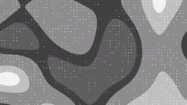 Gri arka plan dijital. Grafik tasarım projeleri, arkaplanlar veya modern sanat eserleri için uygun koyu arkaplan üzerinde beyaz noktalı soyut gri eğriler.