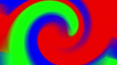 rgb renk gradyanı, kırmızı, mavi ve yeşil kıvrımlı soyut desen arkaplanlar, afişler, web siteleri ve ambalaj tasarım projeleri için uygundur. Parlak ve dinamik renk kombinasyonu.