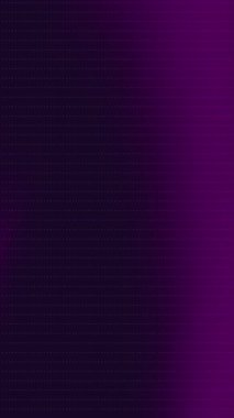 Çizgilerde beyaz noktalar bulunan mor eğimli dikey arkaplan, web sitesi afişleri, sosyal medya grafikleri veya soyut tasarım projeleri için uygun.