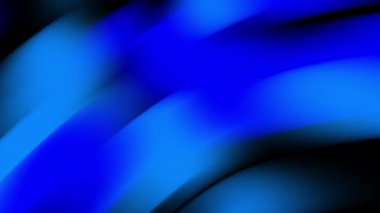 Siyah arka planda mavi kıvrımlı soyut sanat. Çeşitli biçimlerde modern tasarımlar, arka planlar, baskılar ve sanatsal projeler için mükemmel.