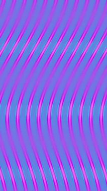 Pembe ve mavi kıvrımlı çizgiler parlak ve soyut bir desen oluşturur..