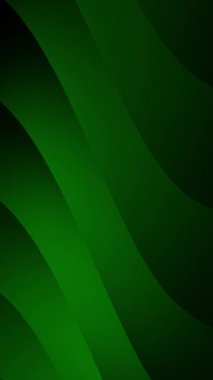 Modern tasarımlar, web arkaplanları, baskı materyalleri ve sanatsal projeler için uygun eğri çizgilere sahip koyu yeşil eğimli soyut arkaplan.