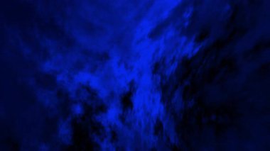 Siyah arkaplan üzerine mavi sis animasyonu gerçeküstü temalı arka plan, hareket grafikleri veya dijital sanat projeleri için idealdir..