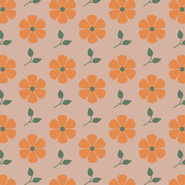 Yaratıcı projeler için kusursuz çiçek vektör deseni.